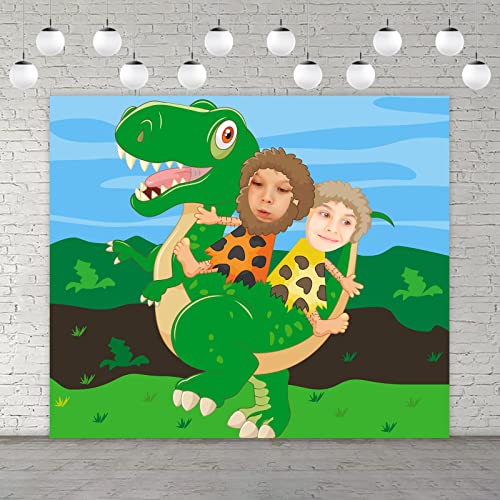 Ride Tyrannosaurus Rex Dinosaur Decorations Banner Backdrop Background Photo Booth Props Tropical Multi