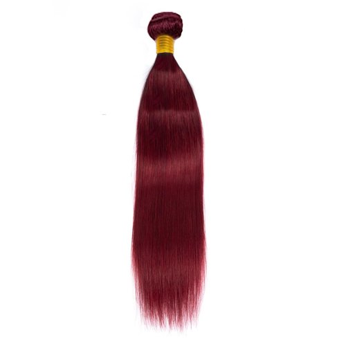 Color 99J Human Hair Bundles Burgundy 18 20 22 Inch Straight Burgundy 99J Bundles Human Hair Extension 11A Brazilian Virgin Quick Weave Hair for Black Women