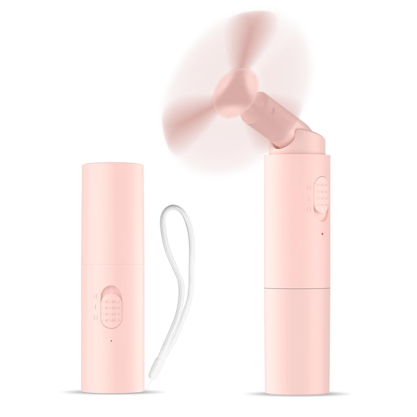 Andwing Rechargeable Mini Portable Hand Fan, 3000mAh Battery operated, 22+ Hrs, Makeup Eyelash Fan, Personal Gift for Women, Gir