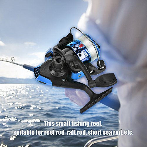 OUKENS Fishing Reel, 3 Colors Freshwater Plastic Plating Lightweight Spinning Fishing Reel Tackle Accessory