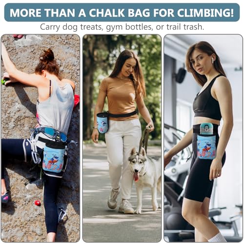 Fanosy Shark Chalk Bag Animal Adventure Edition Chalk Bags for Rock Climbing Climbers Bouldering Gyming Sports Gift for Ad...
