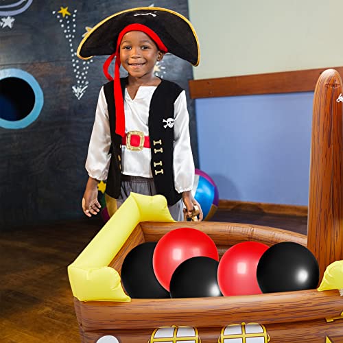 Cunhill Inflatable Pirate Ship Cooler Halloween Inflatable Cooler for Birthday Gasparilla Party Decorations Pool Party Sup...