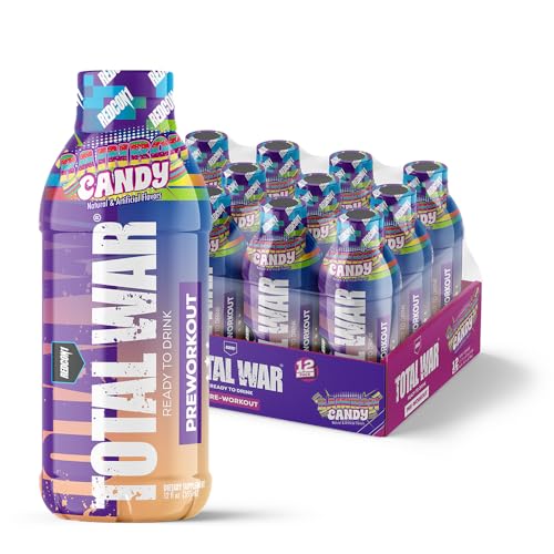 REDCON1 Total War Ready to Drink Pre Workout - Endurance Boosting, Keto Friendly RTD Formula - Amino Acid + Citrulline Mal...