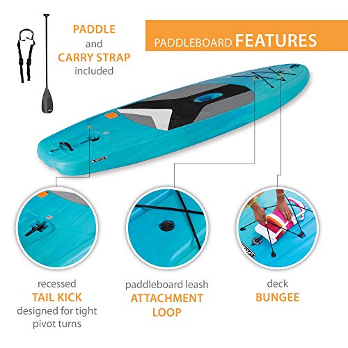 LIFETIME 91014 Horizon 100 Stand-Up Paddleboard, 2 Pack, Paddles Included, 10 feet
