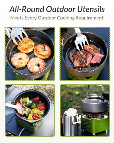 Indwell Camping Stove Windproof Infrared Single Burner Portable Propane Butane Stove with Piezo Ignition Perfect for Campi...