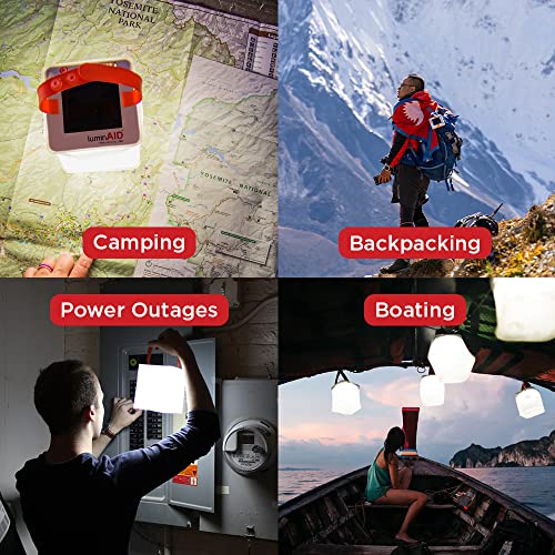 LuminAID Solar Camping Lantern - Inflatable LED Lamp Perfect for Camping, Hiking, Travel and More - Emergency Light for Po...