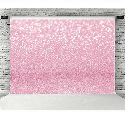 LofarisPink Bokeh Photography Backdrop with Simulated Shinny Spots, Sparkle-Like Abstract Halos Background for Newborn Bab...