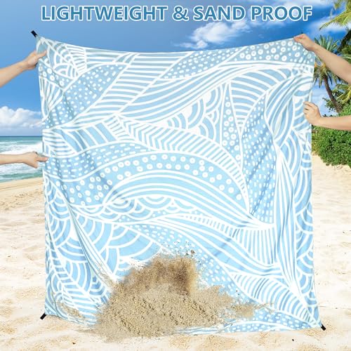 AISPARKY Beach Blanket Waterproof Sandproof Quick Drying Beach Mat Extra Large Outdoor Picnic Blanket for Travel Camping H...