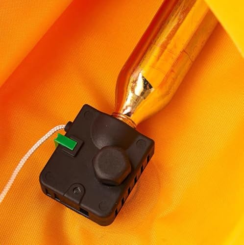 2 Pack Automatic PFD 24/33 Grams CO2 Cylinder Cartridge 1/2-inch Thread for Inflatable Life Jacket Life Vest Lifesaving Belt