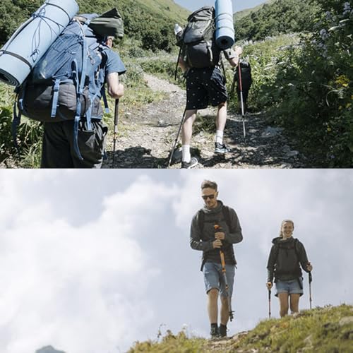 Walking Poles Set of 2, Ultralight Carbon Fiber Quick Lock EVA Grip Trekking Poles, Balance Support for Seniors, Women and...