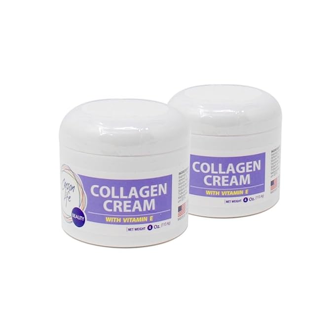Carson Life Collagen Beauty Cream With Vitamin E - 4 Oz - Marvelously Rejuvenate Skin & Prevent Wrinkles - Keep Your Skin and Face Healthy - Made in the USA (2 Pack)