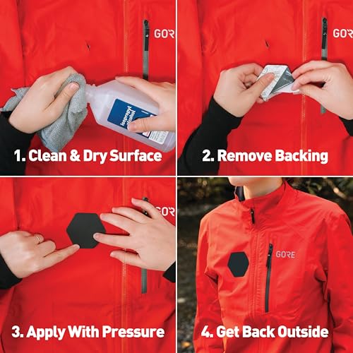 Gear AID Tenacious Tape Gore-TEX Fabric Patches for Quickly Fixing Holes and Tears in Jackets, Gloves, Rain and Ski Pants,...