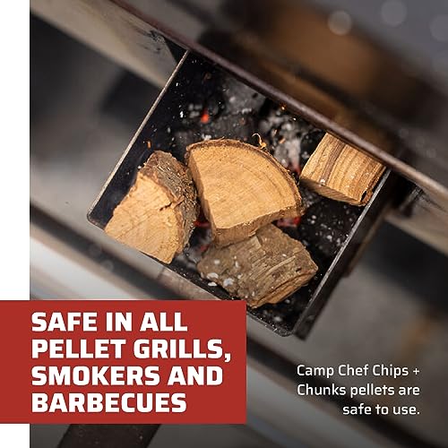 Camp Chef Premium Hardwood Chunks - Wood Chunks for Smoking & Outdoor Grilling - Compatible with Pellet Grills, Smokers & ...