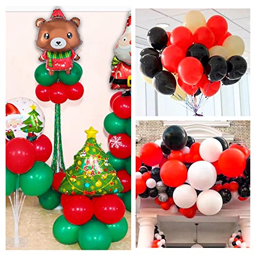 Red Balloon 110pcs, Red Latex Balloons12 inch for Birthday Valentine's Day Wedding(with 2 Ribbons).