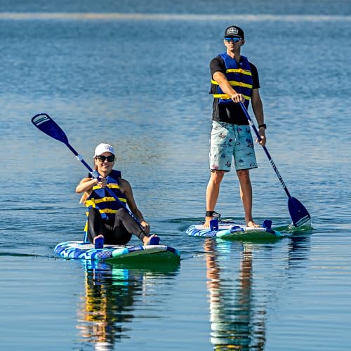 WAVESTORM 9ft6 SUP Kayak Hybrid Stand Up Paddleboard Foam Soft Top SUP for Adults and Kids of All Levels of Paddling Kaya...