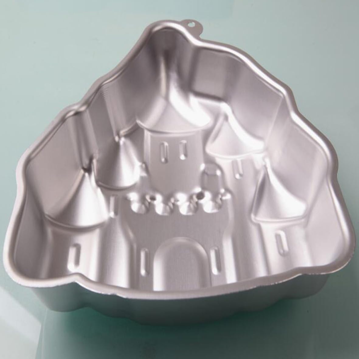 QFYFGYT 3D Aluminum Cake Mold - Castle Decoration Baking Pan DIY Birthday Cake Mold - Kitchen Supplies