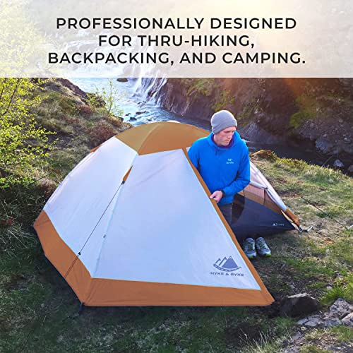 Hyke & Byke Yosemite Hiking & Backpacking Tent - 3 Season Ultralight, Waterproof Tent for Camping w/Rain Fly and Footprint...