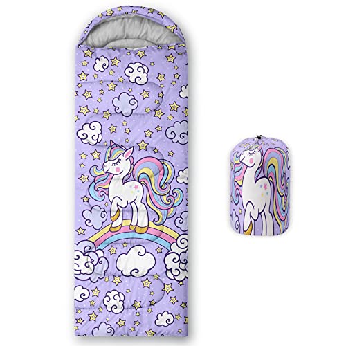 Axolotl Unicorn Sleeping Bag for Kids Boys Girls–Lightweight Warm Cold Weather Sleeping Bags,Waterproof Portable Sleeping ...