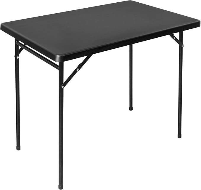 FROASISPRO Folding Table 3ft Rectangular All-Occasion Plastic Folding Event Table for Indoor and Outdoor, Portable Desk, C...