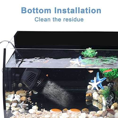 hygger 2100 GPH Aquarium Wave Maker Pump with Strong Magnetic Suction Base, Ultra-quiet 360 Degree Rotating Submersible Po...