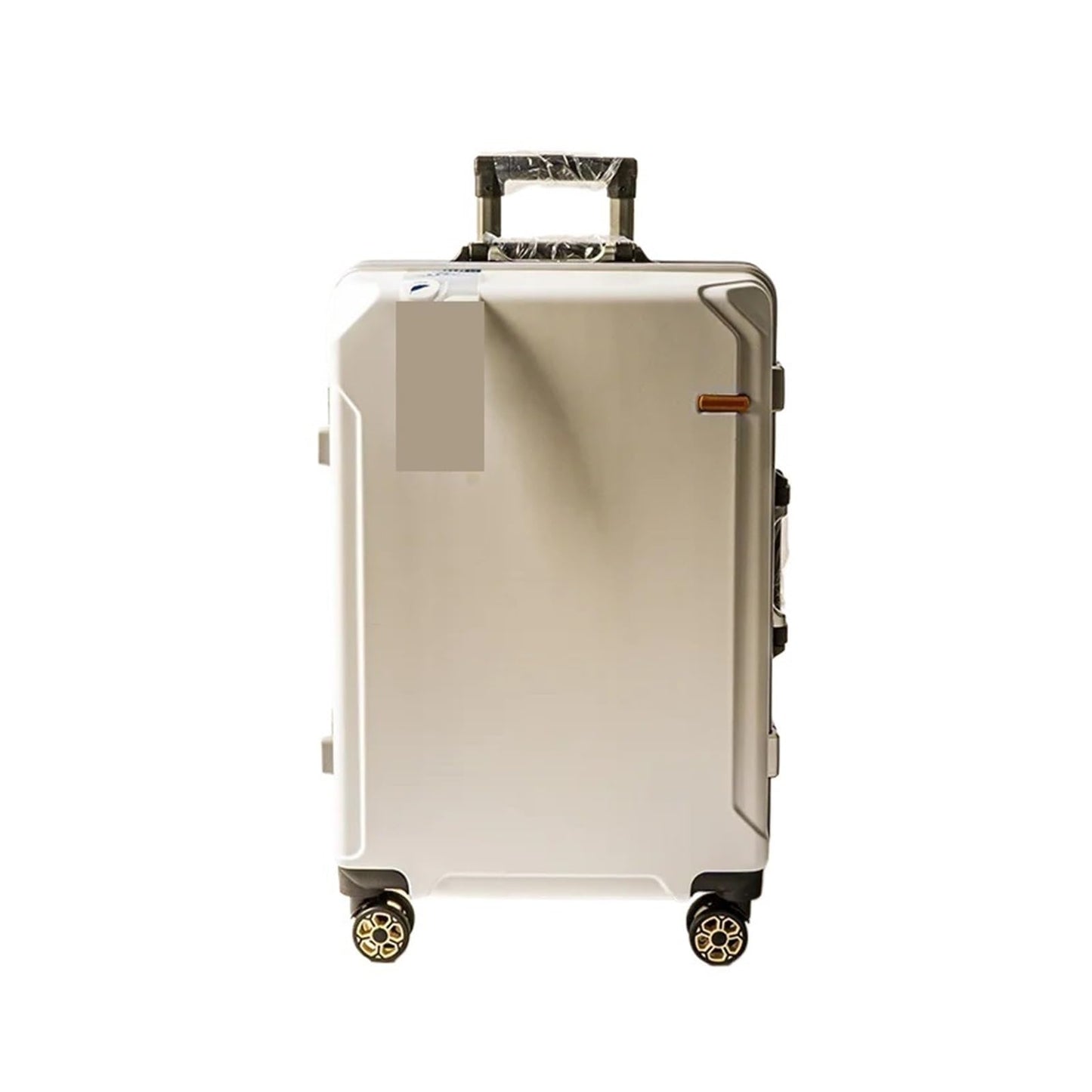MUdson Trunk Aluminum Frame Trolley Case Luggage Travel Luggage Wear-Resist Durable (Color : White, Size : 24")