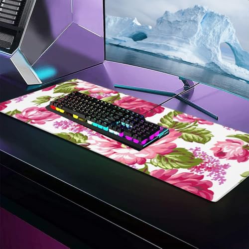 VODRM Adventure Camping Large Gaming Desk Mat,Rubber Non-Slip Outdoor Camper Mouse Pad,31.5x11.8x0.12in Extended Picnic Mo...