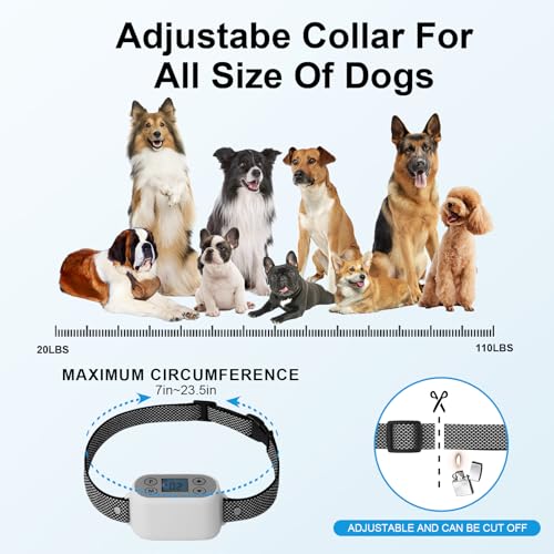 GPS Wireless Dog Fence System with App Control - No Subscription & No Wire, up to 984 FT IPX7 Waterproof Electric Pet Cont...