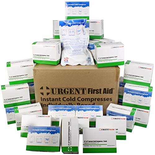 Case of 32 Individually Boxed Large Instant Cold Packs, 6" x 9" Disposable Cold Compresses - No pre-Chilling Required for ...