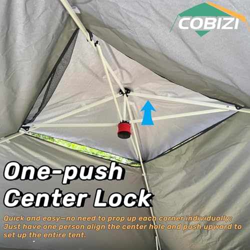 COBIZI 12x12 Pop up Gazebo on Clearance Outdoor pop up Canopy Tent with Mosquito Netting & Sandbags, with 4 Ropes 8 Stakes...