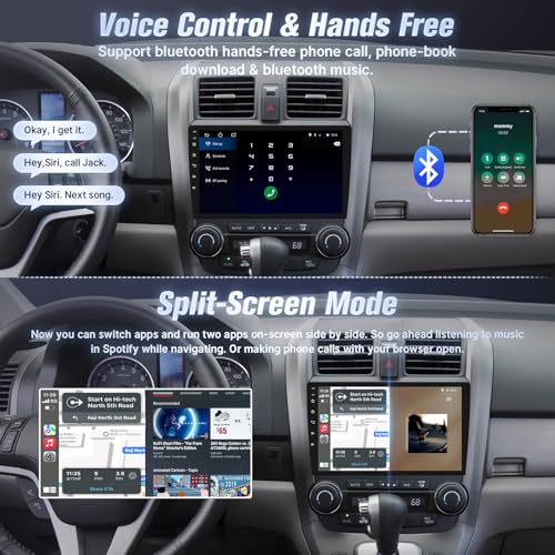 9inch Android Radio Stereo with Wireless Apple Carplay & Android Auto,Car in-Dash GPS Navigation 5G WiFi Bluetooth MirrorL...