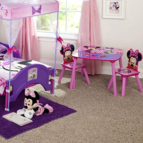 Delta Children - Disney Minnie Mouse Kids Table and Chair Set 3- Piece Set (2 Chairs Included) - Ideal for Arts & Crafts, ...