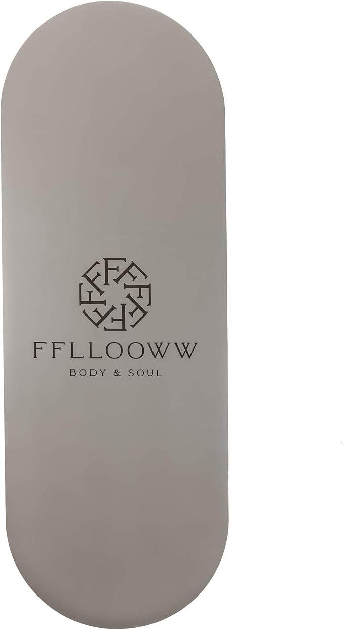 FFLLOOWW Body & Soul Non-Slip Yoga Mat, 4.5mm Natural Rubber Exercise Mat with Carry Strap – Anti-Sweat, Eco-Friendly Mat for Yoga, Pilates, Home Workouts