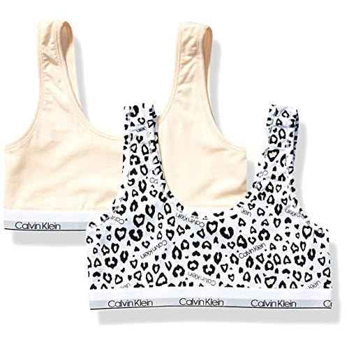 Calvin Klein Girls' Modern Cotton Bralette 2 Pack
