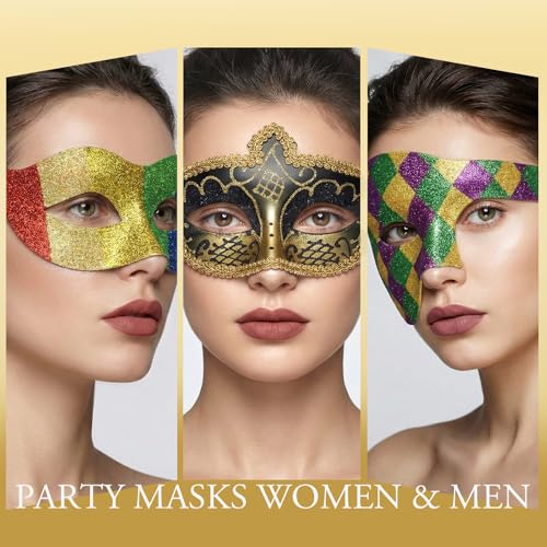 Coddsmz Venetian Masquerade Party Mask - Halloween & Mardi Gras Costume Accessory