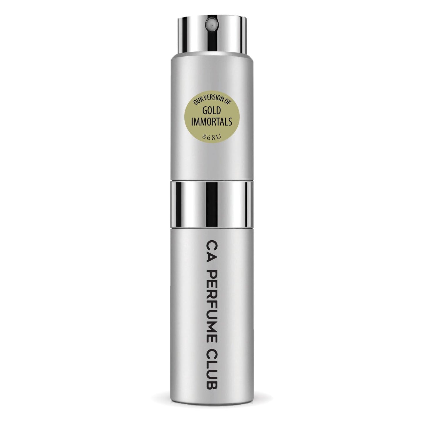 CA Perfume Impression of Gold Immortals for Women and Men Amber Floral Scent Long Lasting Unisex Fragrance Eau De Parfum Travel Size Refillable Atomizer Spray 0.27 Fl Oz 8ml