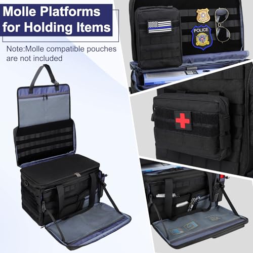 Patrol Bag Law Enforcement Police Gear Bag, Car Front Seat Organizer Tactical Officer Duty Bags, Police Car Accessories fo...