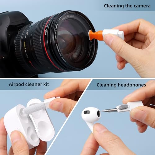 Keyboard Cleaning Kit Laptop Cleaner, 10-in-1 Computer Screen Cleaning Brush Tool, Multi-Function PC Electronic Cleaner Ki...