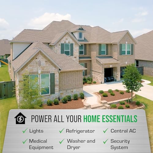 DuroMax XP15000HX 15,000-Watt Dual Fuel Portable Generator - Gas & Propane, Remote Electric Start, Whole Home Power Backu...