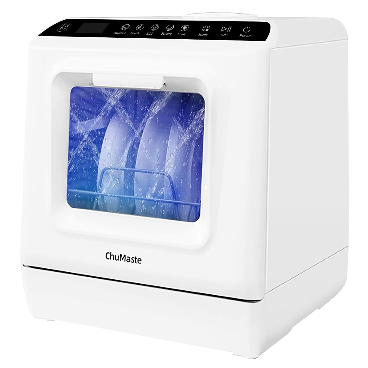 Portable Dishwasher Countertop, Countertop Dishwasher With Water Tank, Counter Top Dishwasher With 5 wash Programs, It can also be connected to the tap. For apartments, dorms, RVs.