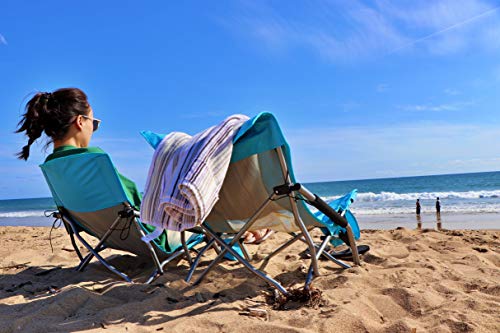 Nice C Low Beach Camping Folding Chair, Ultralight Backpacking Chair with Cup Holder & Carry Bag Compact & Heavy Duty Outd...