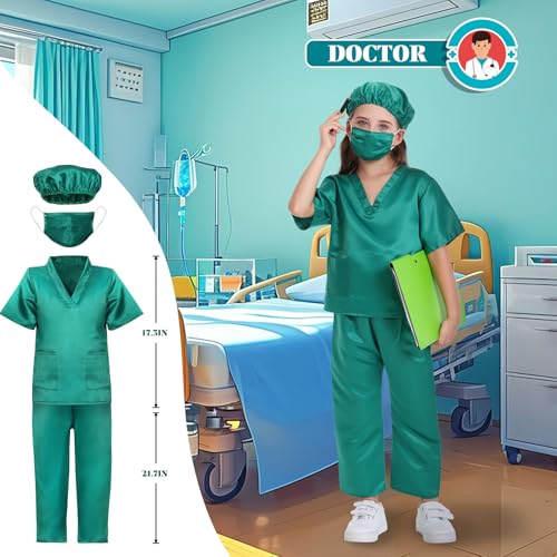 Chillife Toddler Dress up Clothes Boys Dress up Costumes for Play Kids Costumes Firefighter, Police, Astronaut, Doctor Rol...