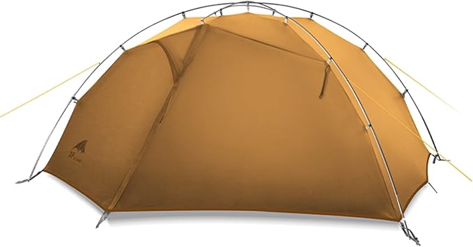 3FULGEAR Tai Chi 2 Ultralight Tent, Bivvy Ground Tent for 2 Person Rainproof Windproof 3/4 Camping Tents Season for Outdoo...