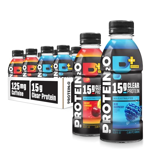 Protein2o 15g Whey Protein Isolate Hydration Drink Plus Energy & Focus, 350mg of Electrolytes, Vitamins B5 & B6, Sugar Fre...