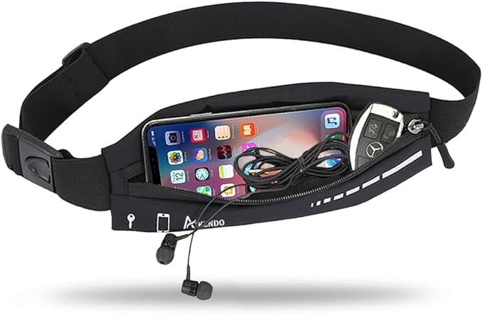 AIKENDO Slim Running Belt for Women Men,Runners Fanny Pack Phone Holder,Running Pouch Waist bag for Workout Jogging,Money ...