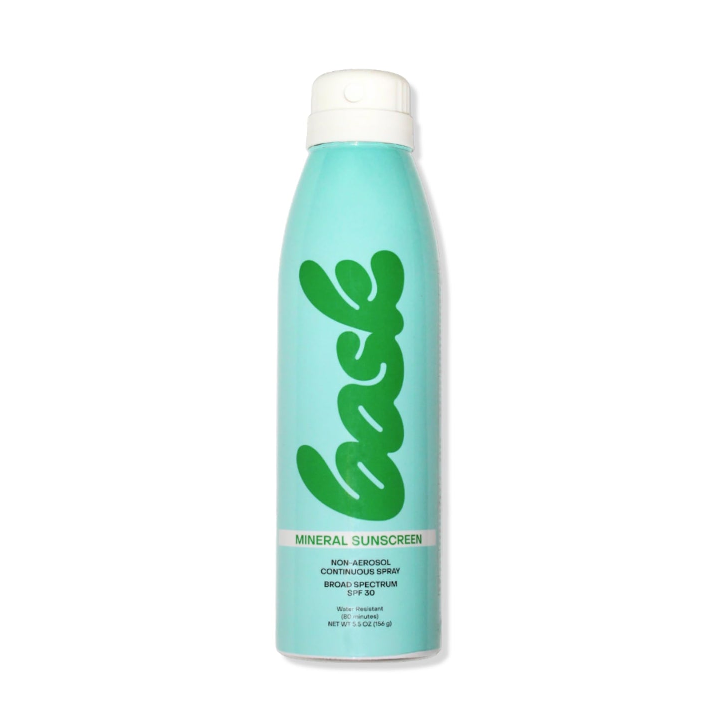 Bask Suncare SPF 30 Mineral Sunscreen Spray - Fragrance Free, Non-Aerosol, Broad Spectrum UVA/UVB Protection, Dermatologist Reco