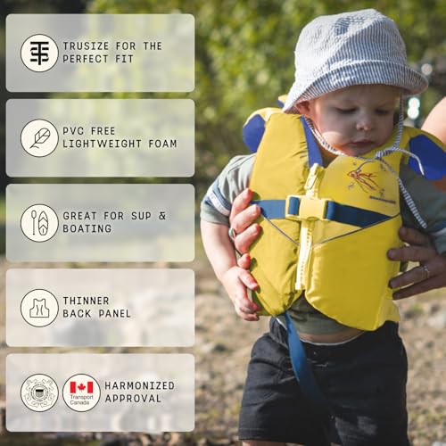Stohlquist Child Life Jacket, US Coast Guard Approved, Type III Life Vest (30-50 lbs) for Kids and Children, Support Colla...