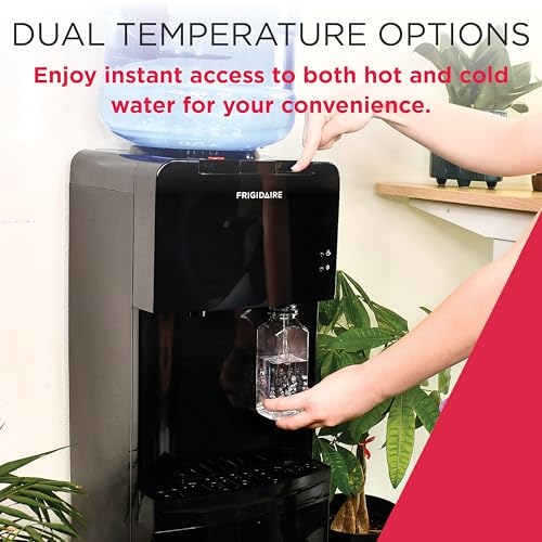 Frigidaire EFWC498 - Top Loading Cooler Dispenser -Hot & Cold Water - Child Safety Lock - Innovative Slim & Sleek Design, ...