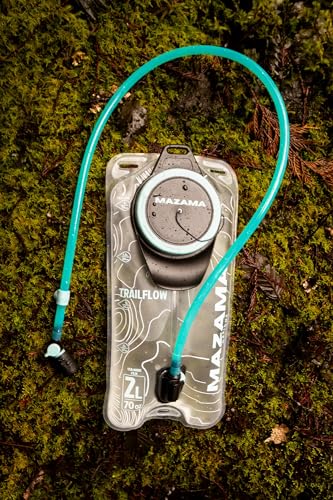 The Trailflow-88 Hydration Bladder by Mazama Designs. Leakproof, Easy to Clean and Fill Water Reservoir, BPA-Free, Fits Mo...