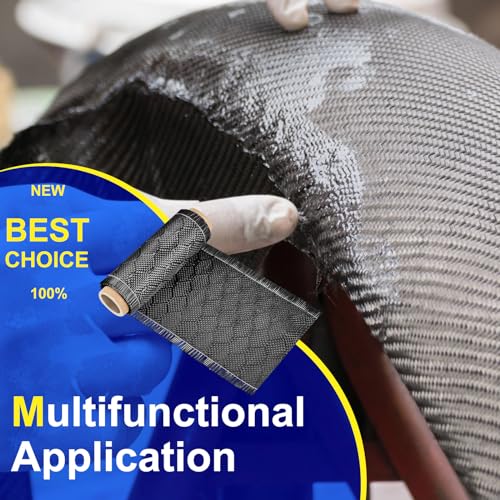VitalCozy 5Ft x 4" Bee Hive Carbon Fiber Fabric Roll Sheet Carbon Fiber Cloth 2x2 Twill Weave 3k/ 220g Honeycomb Sheet for...