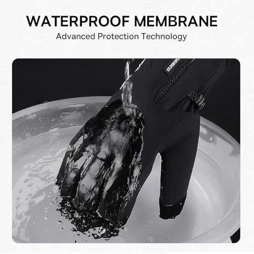EKOROMIER Winter Gloves for Men Women, -12℉ Touchscreen Gloves Waterproof Windproof Thermal Skiing Gloves with 3M Thinsula...